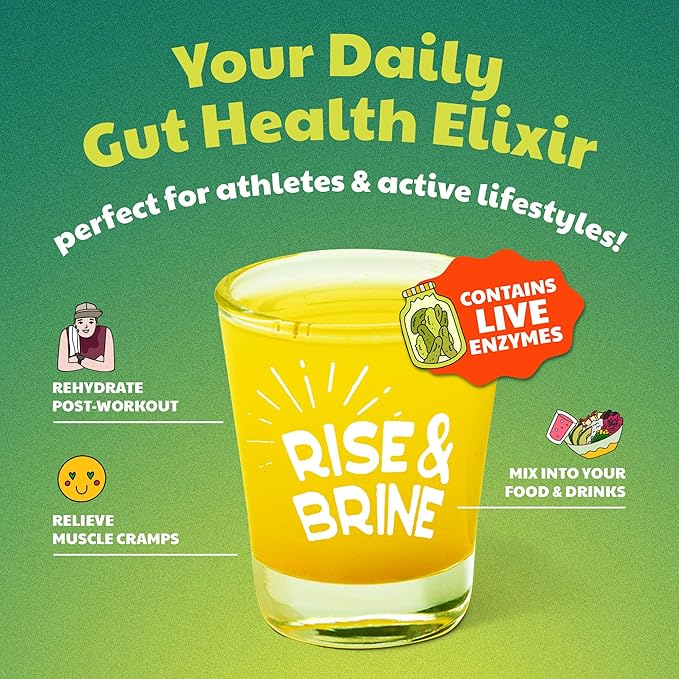 Olive My Pickle Probiotic Pickle Juice - 234 Ounces | 12-Pack of Live Brine Turmeric &amp Cracked Black Pepper Pickle Juice | Contains Natural Probiotics for Gut Health - Perfect for Pickle Shots Sa