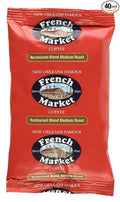 French Market Medium Roast Pure Blend Coffee 2 Ounce -- 40 per case.