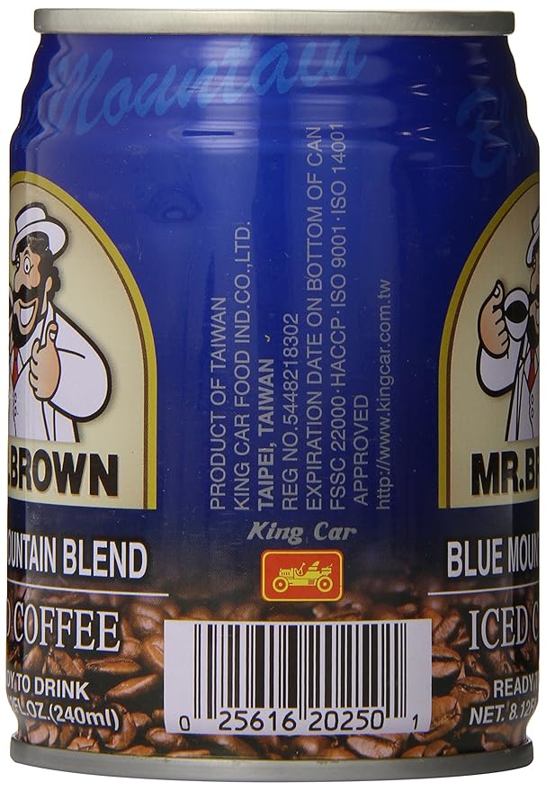 Mr. Brown Iced Coffee Blue Mountain 8.12 Ounce (Pack of 24)