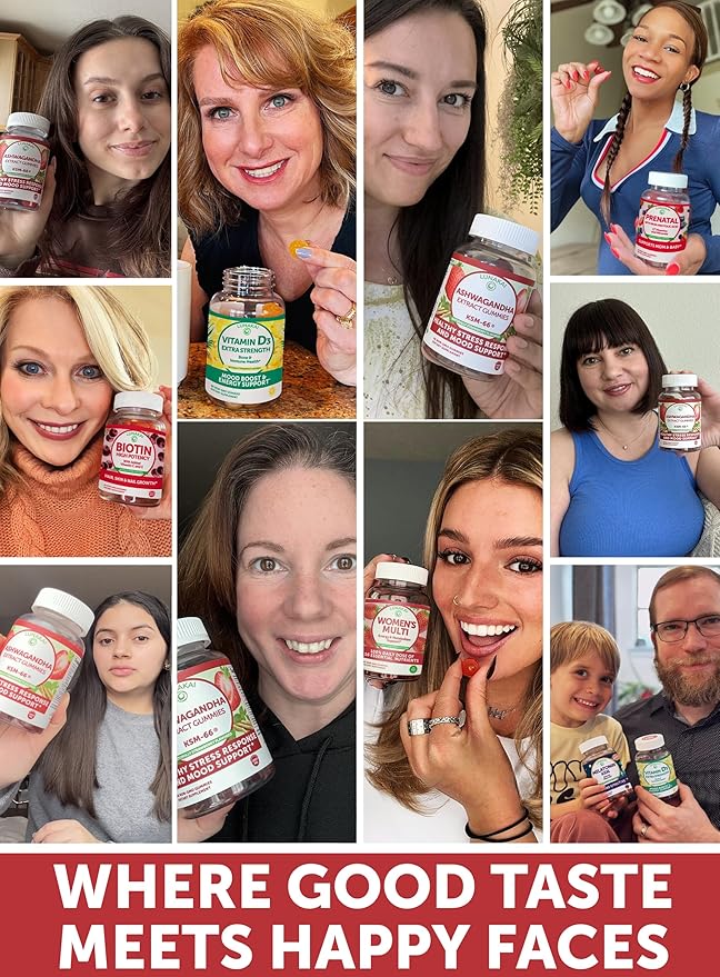 Lunakai USA Made KSM-66 Ashwagandha Gummies for Women &amp Men – Daily Vegan Supplement for Stress Mood &amp Sleep Support – 6 Pack
