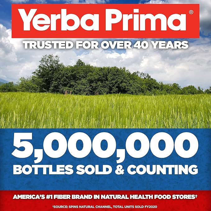 Yerba Prima Organic Psyllium Whole Husks Colon Cleanser - 20 oz - Natural Daily Dietary Fiber Supplement 20oz Colon Cleanser Regularity &amp Detox Cleansing Support Gluten Free Non GMO Vegan