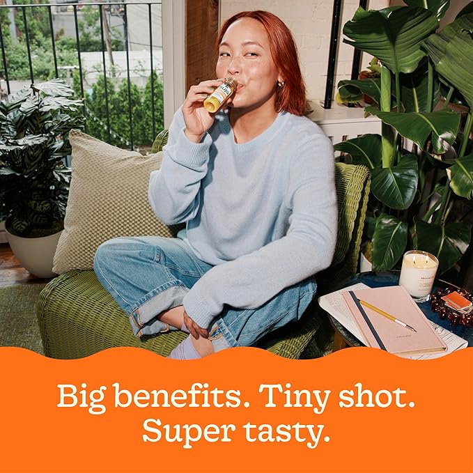 Suja Organic Digestion Shot (30 Pack) with Ginger and Apple Cider Vinegar | Immunity Boost &amp Digestive Support | Functional Shots | Cold-Pressed Juice with Live Probiotics | Plant-Based &amp Glut