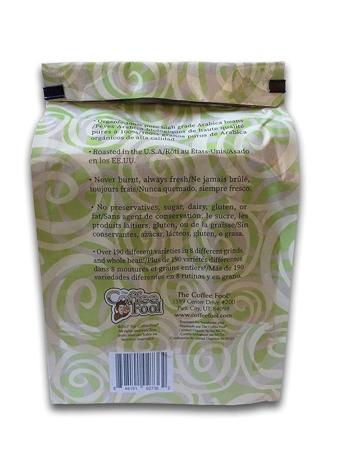 Coffee Fool’s Organic Fair Trade Nicaraguan Matagalpa 2 Pound (Drip Grind)