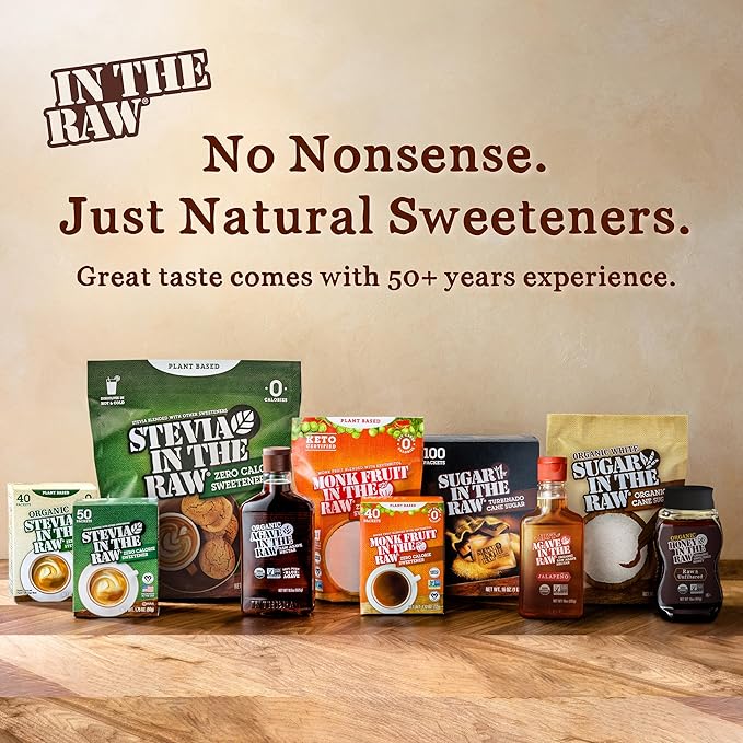 In the Raw Organic Blue Agave Syrup Bundle – Raw Agave Nectar (18.5 OZ) Sugar Substitute + Hot Sweetener (10 OZ) Hot Honey Alternative