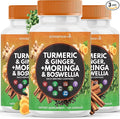 Turmeric Moringa 50000mg Supplement | Ginger Boswellia 3000mg Saffron 2000mg Holy Basil- Joint Support Supplement for Women and Men with Ceylon Cinnamon Quercetin Tart Cherry- 360 Count