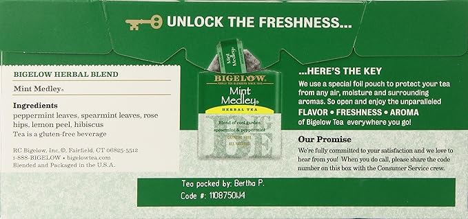 Bigelow Mint Medley Herbal Tea 28 Count (Pack of 6)