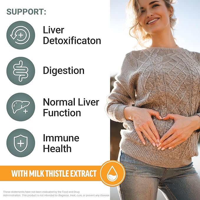 Force Factor Liver Detox + Cleanse Liver Supplement for Detox and Repair Milk Thistle Turmeric &amp Ginger Supports Liver Health Digestion &amp Immune Function Citrus Punch 60 Soft Chews