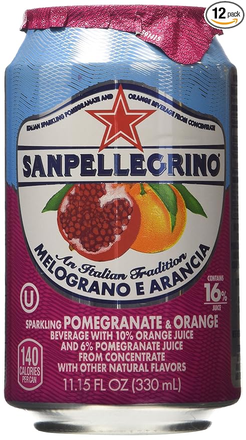 San Pellegrino Melograno E Arancia (Pomegranate &amp Orange) 11.15 Fl Oz 12 Pack