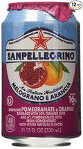 San Pellegrino Melograno E Arancia (Pomegranate &amp Orange) 11.15 Fl Oz 12 Pack