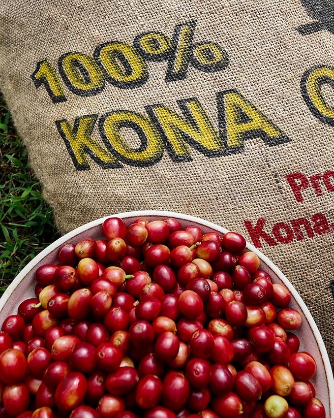 Sunrise Blend - Ainanani Kona Coffee Single Estate Organically Grown Light Roast Ground 100% Kona Coffee 10 Ounce (Pack of 1)