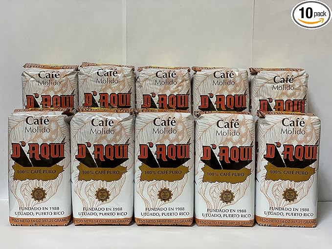 Cafe D'Aqui Cafe Molido D'Aqui 10 pack (140 ounces total)
