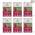 ORGANIC INDIA Tulsi Cinnamon Rose Tea Bags - Tulsi Rose Tea Bags Cinnamon Tea Bags with Holy Basil Chamomile Stevia USDA Certified Organic Caffeine Free Herbal Tea - 18 Infusion Bags 6 Pack