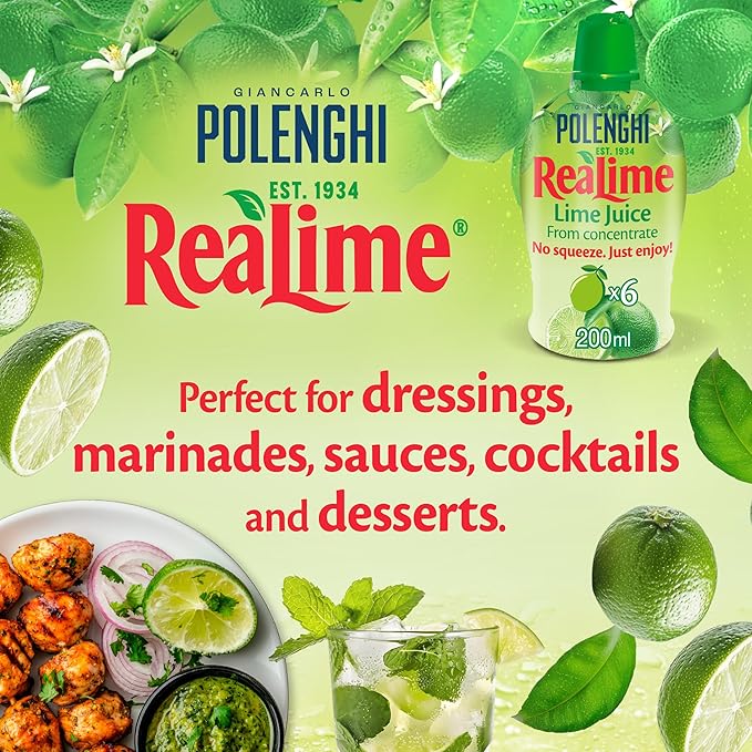 Polenghi Lazy Lime Lime Juice 15 x 200ml