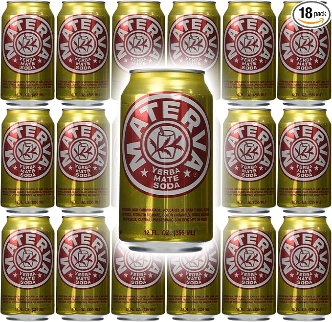 Materva Soda 12oz Can (Pack of 18 Total of 216 Fl Oz)