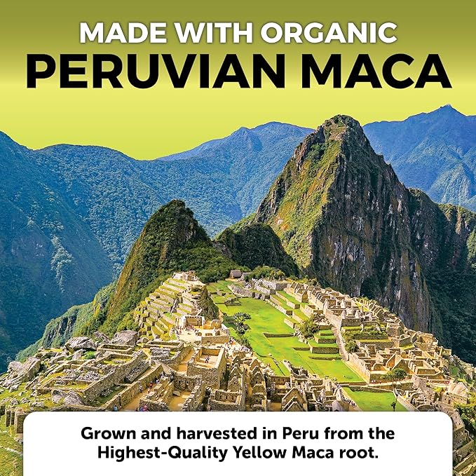 Viva Naturals Peruvian Maca Root Supplement for Women &amp Men 500mg - Traditionally Used for Energy Stamina &amp Endurance - 250 Yellow Maca Root Powder Capsules Gelatinized for Easier Digestion
