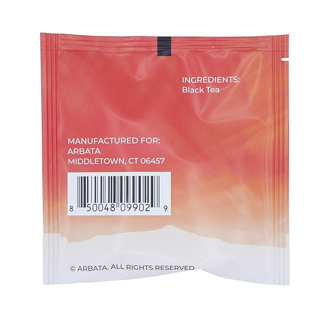 Arbata English Breakfast Tea 24 Pyramid Tea Bags – Artisanal High Caffeine Black Tea Robust &amp Full-Bodied Classic English Breakfast Tea Sachets