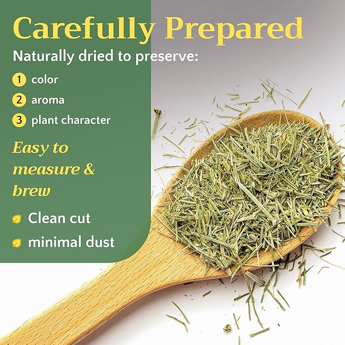 Horsetail Tea - Cut &amp Sifted Horse Tail Grass Herb - Cola de Caballo Hierba - Dried Equisetum Artvense Plant - Loose Leaf Herbs Bulk 1 pound Bag