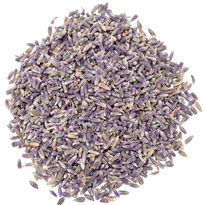 Lavender Tea 1LB (16Oz) 100% Certified Organic| Lavender Flowers Dried | Loose Lavender Tea| Perfect for Tea Baking Lemonade DIY Beauty Sachets &amp Fresh Fragrance | 100% Raw Albanian Harvest |