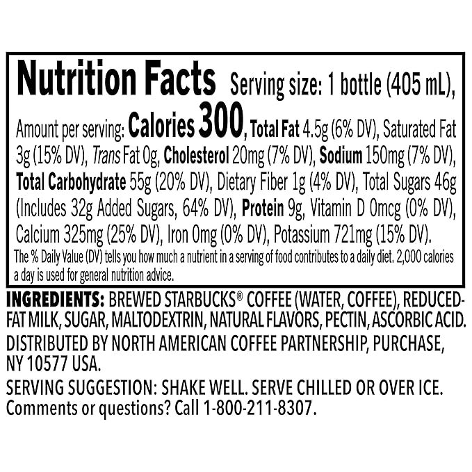 Starbucks Frappuccino Coffee Drink White Chocolate Mocha 13.7 fl oz Bottles (12 Pack)