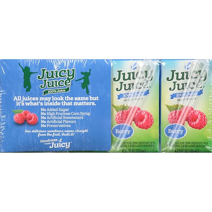 Juicy Juice Berry 4.23 Ounce Boxes 8 Count (Pack of 5)