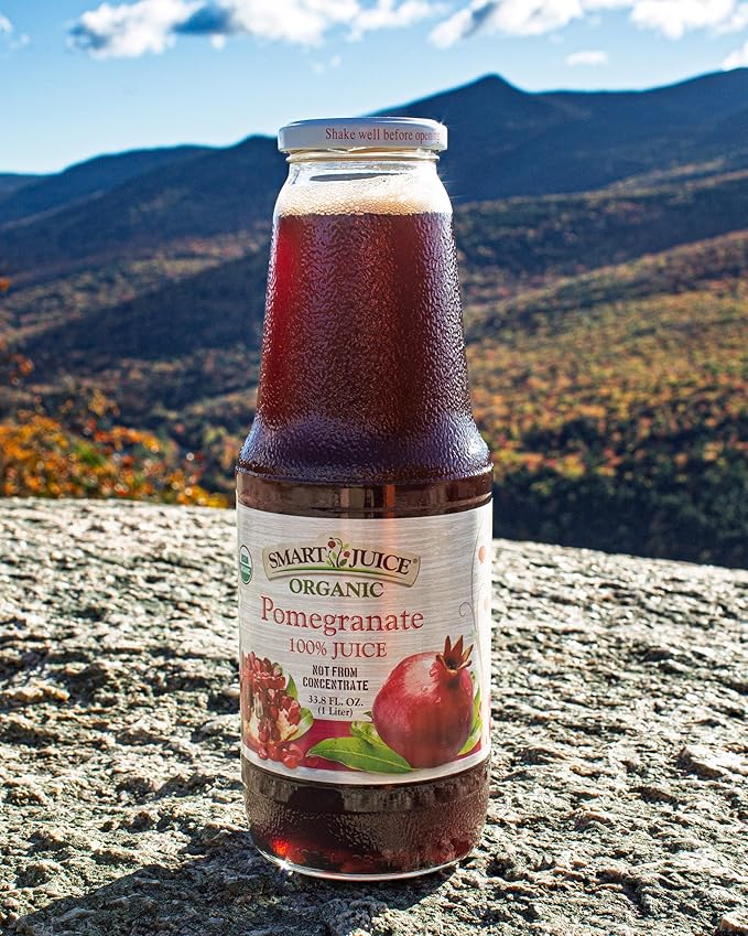 Smart Juice Organic Pomegranate Juice - 33.8 fl oz (1L) - (Case of 6)