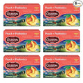 Celestial Seasonings Peach + Probiotics Herbal Tea Caffeine Free 16 Tea Bags Box (Pack of 6)