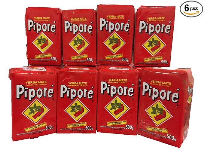 YERBA MATE PIPORE 3kg (6.6lb) ( 6 packs of 500gr)