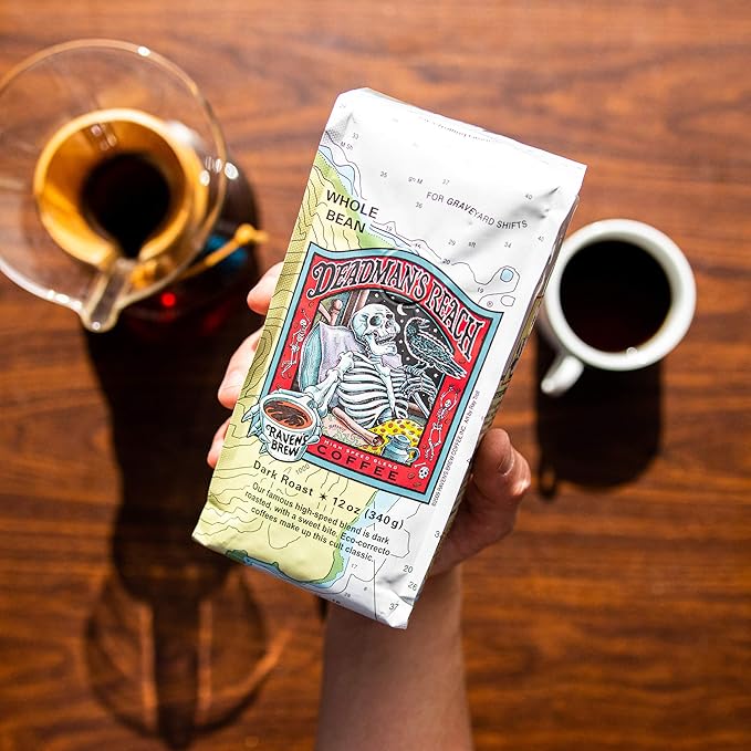 Raven's Brew Whole Bean Variety Pack - 3 Delicious Flavors - Three Peckered Billy Goat Deadman's Reach and Double Dead - 12oz each