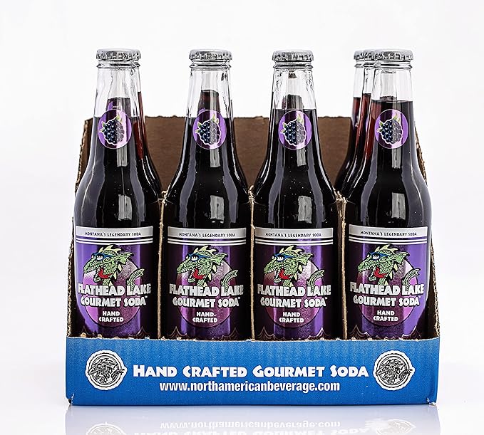 Flathead Lake Gourmet Soda (Black Raspberry)