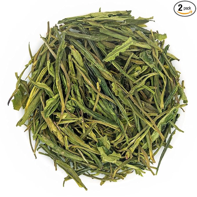 oriarmcha 2025 Anji Bai Cha Green Tea Loose Leaf 450g (Pack of 2) - Chinese Green Tea Leaves An Ji White Tea