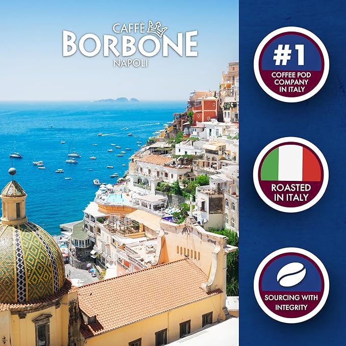 Caffè Borbone House Blend Ground Coffee (60 ounces) - Medium Roast 100% Arabica Expertly Roasted in Italy for a Rich and Smooth Taste 6 Bags (10 oz each)