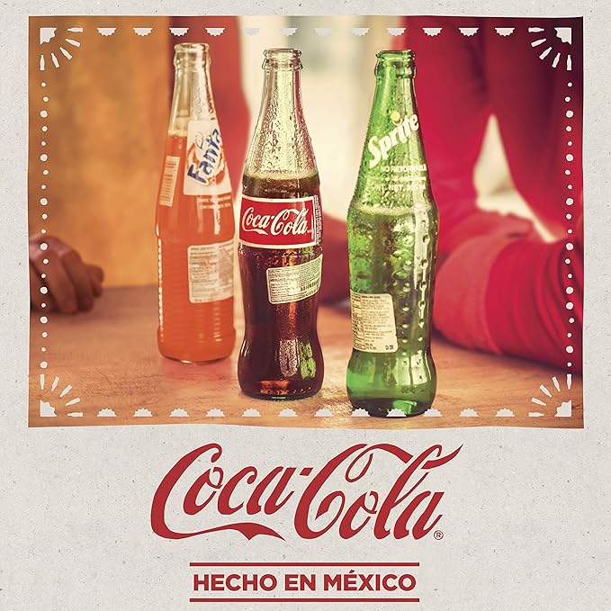Mexican Coke Fiesta Pack 12 fl oz Glass Bottles 12 Pack