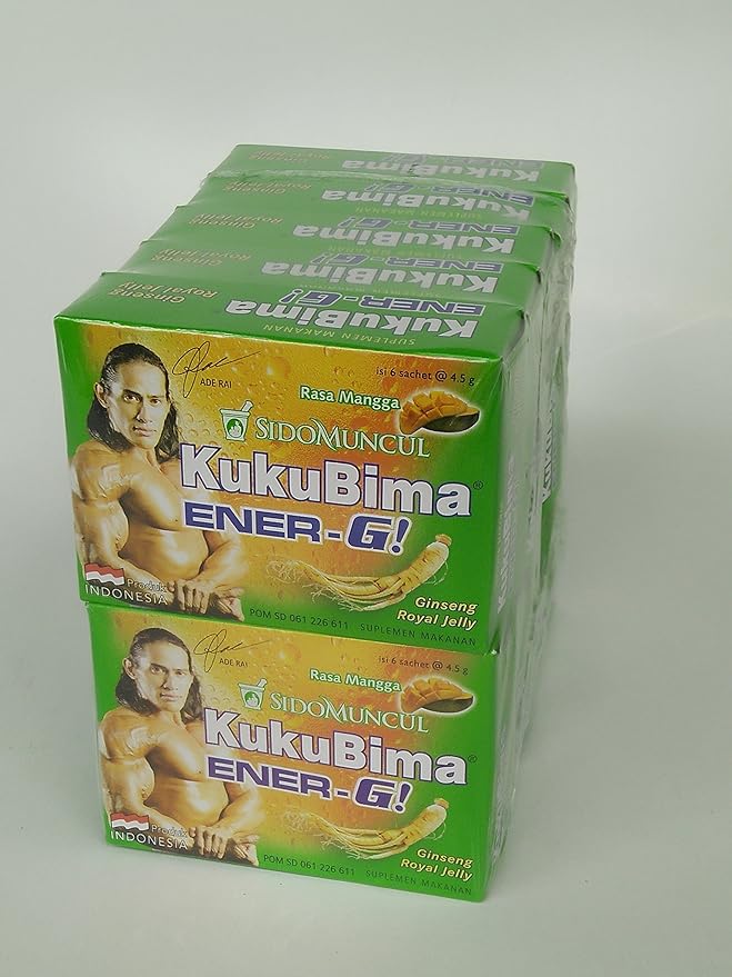 Sido Muncul Kuku Bima Ener-G! Energy Drink Powder (Mango) 6-ct 10 Box