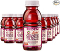 Kedem Light Concord Grape Juice 8oz Plastic Bottle 24 Pack Reduced Sugar and Calories