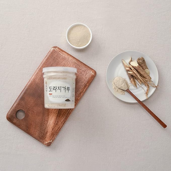 Korean 100% Pure Balloon Flower Bellflower Root Powder 180g / 6.3 oz Origin Korea 도라지가루(Pack of 1)