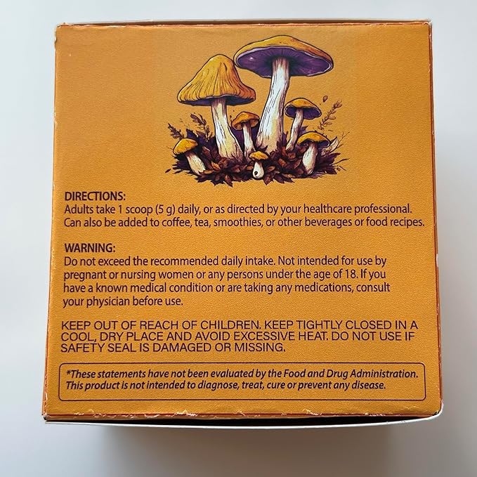 Mushroom Powder | for Mushroom Coffee 20-in-1 Mushroom Complex with Lions Mane Powder Reishi Cordyceps Turkey Tail &amp Herbs Brain Supplements for Memory and Focus Energy Immunity - 5.3oz