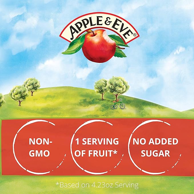 Apple &amp Eve Sesame Street Bert and Ernie's Berry Juice 4.23 Fluid-oz 8 Count Pack of 5
