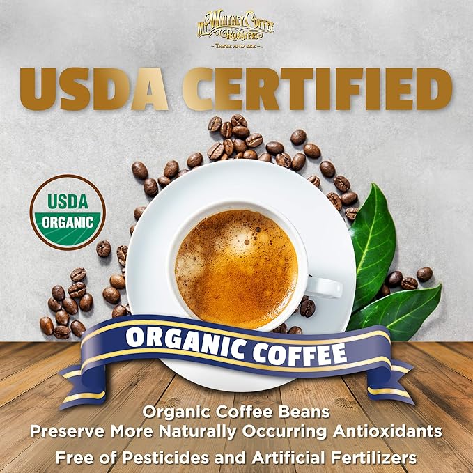 Mt. Whitney Organic Shade Grown Low Acid Coffee from Peru (Ground 5 Lb)
