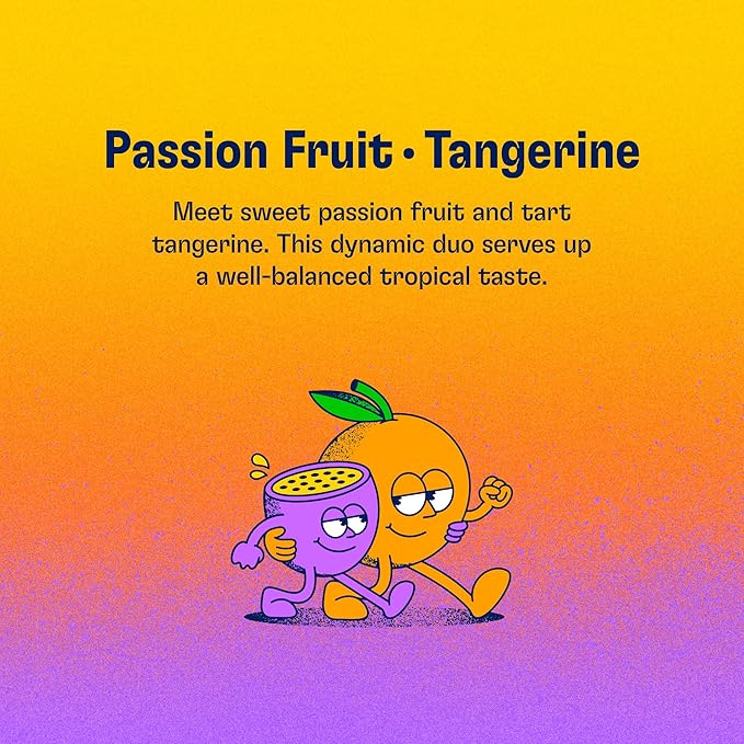 Health-Ade Passion Fruit-Tangerine Kombucha Organic Drink 12-Pack (11.5 Fl Oz Cans) – Fermented Tea with Probiotics Non-GMO Vegan Gluten-Free
