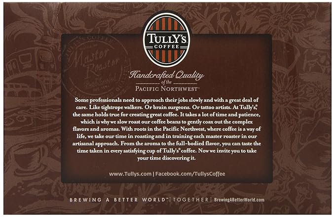 Tully's Coffee Breakfast Blend Keurig K-Cups 72 Count