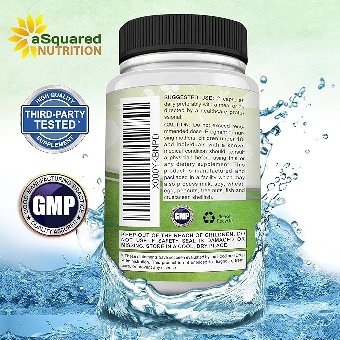 aSquared Nutrition Natural Korean Panax Ginseng (1000mg Max Strength)-90 Capsules Root Extract Complex (Red &amp White) High Dosage Ginsenosides in Seeds Asian Powder SupplementTablet Pills for En