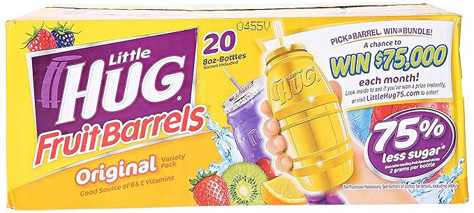 Little Hug 4 Flavor Team Pack Fruit Drink 8 oz