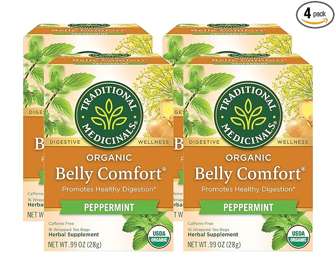 Pack of 4 x Traditional Medicinals Organic Eater's Digest Herbal Tea - 16 Tea