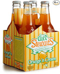 Stewart Sodas Diet Orange N Cream 4pk 12 oz