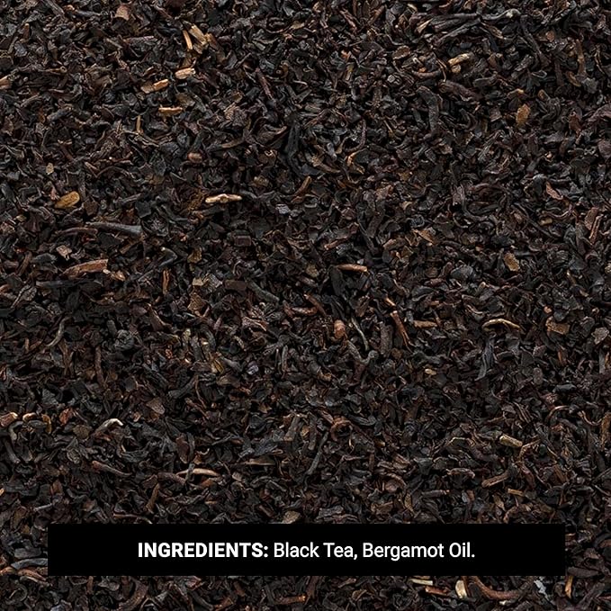 Frontier Co-op Earl Grey Black Tea 1-pound Bulk Bag Smoky Tea Flavor with Bergamot Oil Great with Citrus Kosher