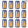 Orangina et sa Pulpe - French Imported Orange Pulp Soda Cans (12 Pack Total of 60oz)