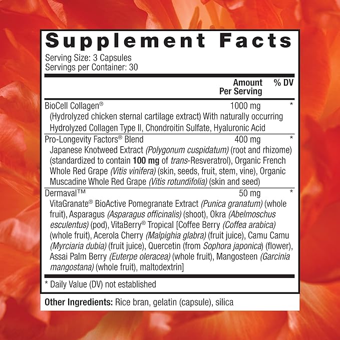 Reserveage Beauty Resveratrol 500 mg Antioxidant Supplement for Heart and Cellular Health 30 Caps &amp Ultra Collagen Booster Skin Supplement Supports Healthy Collagen Production 90 Caps