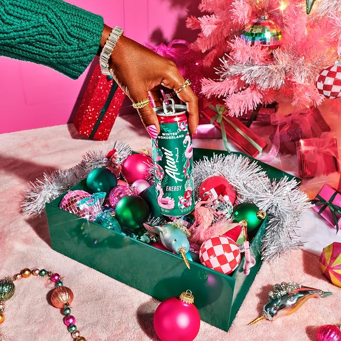 Alani Nu WINTER WONDERLAND Sugar Free Low Calorie Energy Drinks 200mg Caffeine Biotin B Vitamins Zero Sugar 10 Calories 12 Fl Oz Cans 24 Pack