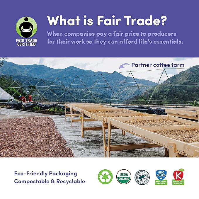 Bean &amp Bean Peru Las Damas Single Origin Coffee – Peruvian Organic Ground Coffee – Velvety Caramel Coffee – Sweet Smooth and Complex Coffee – Fair Trade Coffee - Ground Medium Roast 11oz