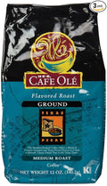 Cafe Ole Flavored Roast Texas Pecan Ground Coffee 12 Oz. (Pack of 3)